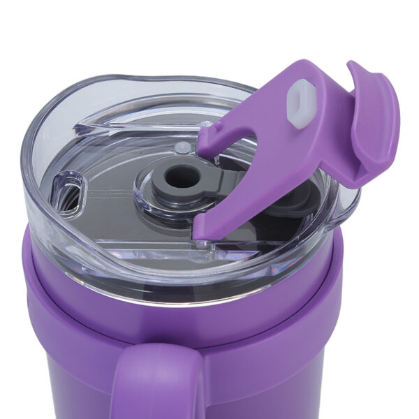 2-in-1 Insulated Stainless Steel Tumbler with Handle and Straw
