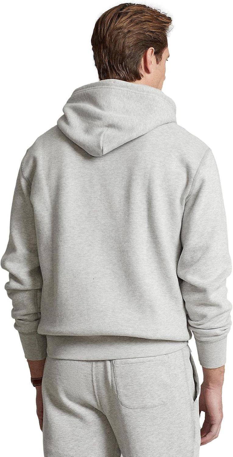 Classic Fleece Drawstring Hoodie Kangaroo Pocket Ribbed Cuffs - Image 5