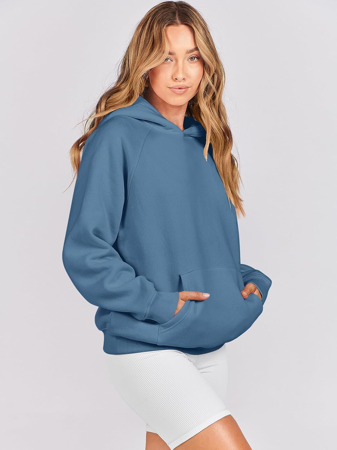 Women Oversized Fleece Long Sleeve Pullover Sweatshirt - Image 4