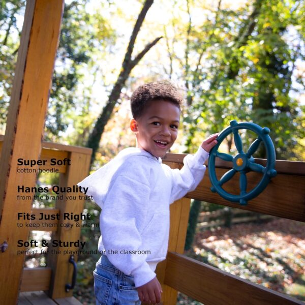 Boys Fleece Pullover Hoodie Sweatshirt Cozy Ribbed Cuffs