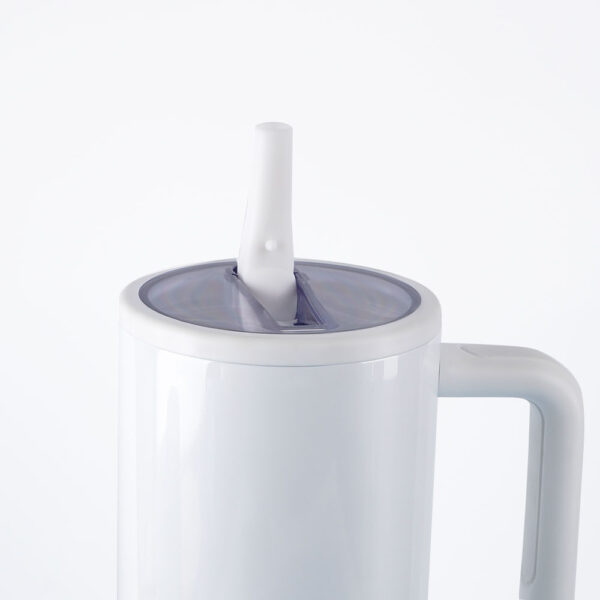 Insulated Stainless Steel Travel Tumbler with Straw and Handle