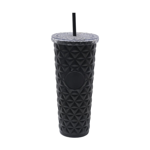 Stainless Steel Tumbler with Removable Straw and Wide-Mouth Lid